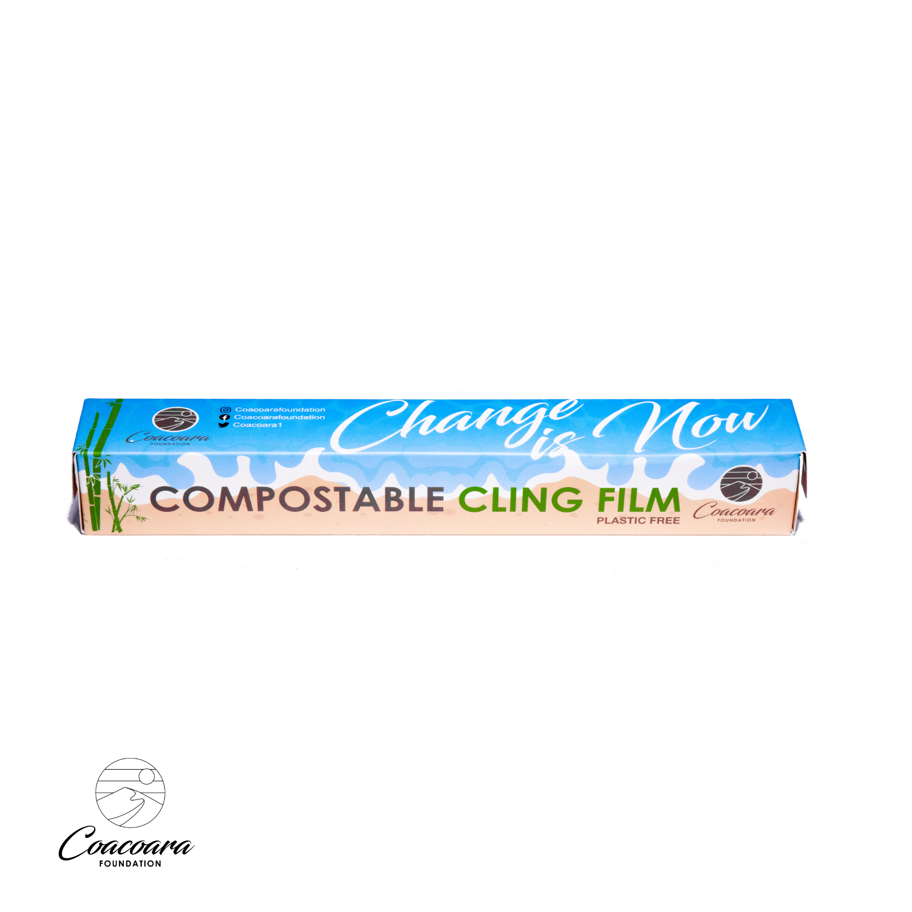 compostable cling film biodegradable compostable made in UK sustainable cling film Coacoara , corn starch, affordable, equilibrium, sustainable sandwich wrap food wrap  